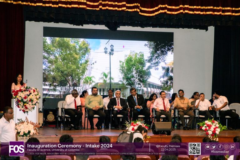 Enrolment of the 2023/2024 Intake to the Faculty of Science, University of Colombo – Inauguration Ceremony