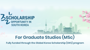 Scholarship Opportunity for Graduate Studies (MSc)