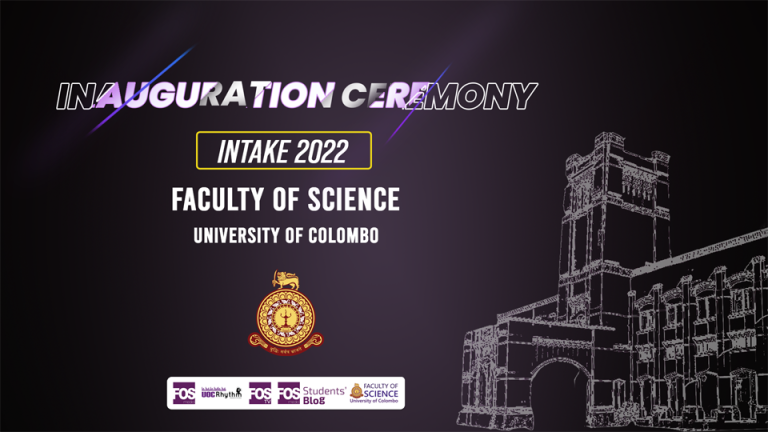 The inauguration Ceremony for the 2021/2022 Intake – Faculty of Science, University of Colombo