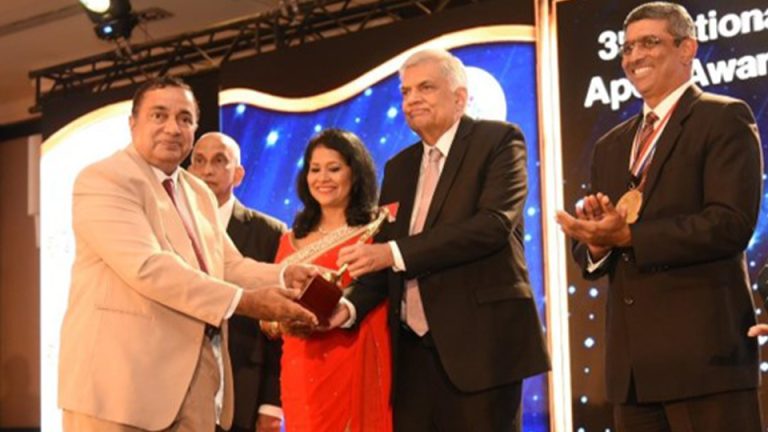 National Apex Award – 2022 (a Lifetime Award) to Prof Chandana Jayaratne