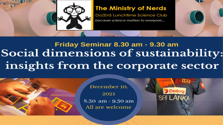 Social Dimensions of Sustainability; Insights from the Corporate Sector