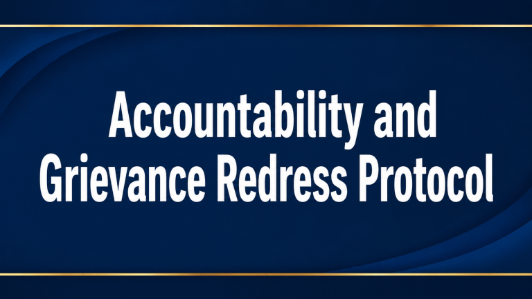 Accountability and Grievance Redress Protocol